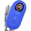 mt key Key Soft Case Cover protettiva per auto blu scuro per Fiat Ducato 500 Punto Peugeot Boxer Citroen Jumper