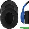 Geekria Cuscinetti auricolari di ricambio in velluto comfort compatibili con cuffie Skullcandy Hesh, Hesh 2.0, Hesh2 Wireless, Crusher, parti di riparazione (nero)