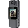 Andoer Mini fotocamera Corpora, 4K Polizia Body CAM con obiettivo grandangolare a 150° girevole a 180°, visione notturna rilevamento del movimento controllo app per registrazione
