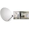 TELEVES PARABOLA SAT SATELLITE 80 CM CON LNB SCR ALTA QUALITA' PER SKY TIVU' SAT
