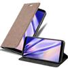 Cadorabo Custodia Libro per OnePlus 5T in BRUNO CAFÉ - con Vani di Carte, Funzione Stand e Chiusura Magnetica - Portafoglio Cover Case Wallet Book Etui Protezione