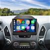 ikasus Autoradio per Hyundai IX35 2009-2015 Car Stereo con Carplay, Android Auto, Android 14, navigatore GPS, doppio DIN 10, 4+64G, Wi-Fi, Bluetooth, FM/RDS/SWC/DSP, telecamera di retromarcia AHD/microfono
