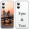 Yoedge Cover Personalizzata Custodia per iPhone 16 6,1 Personalizzato con Foto Testi Disegni Personalizza Custodia Immagine, Antiurto Trasparente Personalizzabili Case per iPhone 16