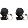 Amosfun Coppia di Tweeter Auto 380w Neri con 4 Staffe, 37 Mm