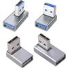 OSNIYAW 4 connettori adattatori USB3.0 da maschio a femmina, connettore USB3.0 Header 90 gradi ad angolo retto porta per notebook laptop ad angolo retto