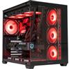 BREUNOR NOBLE CHOICE BREUNOR STRYKER - PC Gaming Ryzen 5 9600X 6 Core fino a 5.40GHz, RX 9060 XT 16Gb, SSD NVMe 1000Gb, RAM 32GB DDR5 6000MHz, Dissipatore a Liquido 360mm, Windows 11 Pro, Pc da gaming