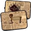 LolaPix Custodia per laptop personalizzata. Rivestimento in neoprene. Regalo personalizzato con nome. Varie dimensioni. MAPPA DEL PREDATORE