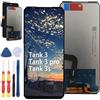 Yuxyiony Nuovo schermo di ricambio per Unihertz Tank 3 / Tank 3 pro / Tank 3s LCD Display Riparazione Schermo e Accessori Strumento di ricambio.
