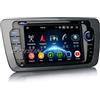 Erisin 8-Core Android 14 4GB RAM+64GB ROM Autoradio GPS Navigatore per SEAT IBIZA 2009-2013 7 pollici Schermo tattile Supporti Bluetooth 5.0 Senza fili CarPlay Android Auto WiFi DSP RDS CANbus