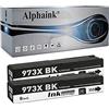 alphaink 2 cartucce compatibili con HP 973X per stampanti HP PageWide Pro 452dw, 477dw, 477dwt, 452dwt, 570, 577dw, 577z PageWide Managed MFP P57750dw, P55250dw Nero