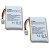 vhbw 2x batteria compatibile con Plantronics CS50USB, CS50, CS510, CS510A, CS520, CS520A auricolari cuffie wireless (300mAh, 3,7V, Li-Poly)