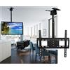 topolenashop Supporto soffitto per tv staffa braccio regolabile da 26 a 55 pollici