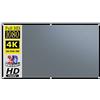 ARTGOS Schermo Di Proiezione, Schermo for proiettore 16: 9 Metallo anti luce 84 100 120 130 pollici Rivestimento ottico grigio Proiezione su tela riflettente portatile Schermo Cinematografico Portatile (Col