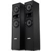 McGrey HTS-65320 BK Coppia diffusori da pavimento HiFi a 3 vie - 160W RMS - 2 x 6,5 medio-bassi - 1 tweeter a tromba - costruzione bass reflex - finitura effetto legno - nero