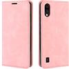 Fertuo Cover ZTE Blade A5 2020, Custodia a Libro in Pelle Flip Case Portafoglio con Porta Carte, Chiusura Magnetica [Interna in Silicone Morbido] Cover per ZTE Blade A5 2020 Smartphone, Rosa