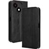 RonRun Cover ZTE Blade A35e, Custodia a Libro con Supporto Stand e Slot Porta Carte Case a Portafoglio Magnetica in Pelle PU Adatto per ZTE Blade A35e, nero