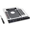 OSGEAR Universal 9,5 mm 2nd Box Caddy Bay SATA HDD SSD to CD DVD RW BD Blu Ray ROM ODD Hard Disk Drive Adapter SSD alloggiamento drive adattatore | alluminio |