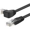 YSJJZRL Cavo Ethernet Cat6 Su/Giù/Sinistra/Destra 90 Gradi RJ45 Cat 6 Cavo Internet per Router Laptop ecc (2M,Su)