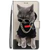 Nodigao per Samsung Galaxy Galaxy A16 4G 5G Cover a Libro Book Pelle PU Portafoglio Magnetica Custodia con Disegni Animale Motivo Antiurto Flip Silicone Bumper Case - Gatto