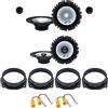IPNOSIS Kit 6 Casse ALPINE SXE-1750S + SXE-1725S per Fiat Stilo (5P) con 2 Supporti Anteriori, 2 Supporti Posteriori e 4 Connettori