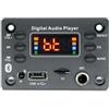 Sctecoau Scheda Decodifica Lettore MP3 12V Bluetooth 5.0 Modulo Radio FM per Auto TF USB 6,5 mm Decodificatore Lettore WMA