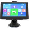 Asixxsix Navigatore GPS per Auto, di Navigazione GPS per Camion con Touchscreen da 5 Pollici 8 GB 256 M con Guida Vocale, Avviso Autovelox, Trasmissione FM Nitide Mappe