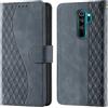 CaseGla Cover per Xiaomi Redmi Note 8 Pro PU Pelle Custodia Flip Gris