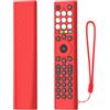 Generico Custodia per Hisense ERF2K38H, custodia in silicone per telecomando, cover protettiva con superficie antiscivolo (Rosso)