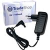 Trade-Shop 9 V, 0,1 A, alimentatore/trasformatore compatibile con Black & Decker 90545059-01, BDAS36V, CS3651LC, GSL200, CS3652LC, BDCS361