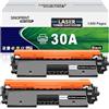 SINOPRINT Cartuccia Toner 30A Toner CF230A Compatibile con HP CF230A CF230X 30X Toner per HP Laserjet Pro MFP M227fdw M203dw M203dn M203d M227sdn M227fdn M227d(2 Nero)