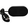 Wresetly Altoparlante USB Altoparlante Portatile Alimentato Stereo Multimedia Altoparlante Per Notebook Laptop PC (Nero)