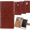 Dingshengk Marrone Custodia in pelle Flip Case Protettiva Cover Skin Wallet per Blackview BV9600 Plus/Pro / BV9600E / BV9600 / Cgv ULTIMATE 16 6.21