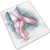JBYJBX Tappetino per mouse da ufficio in gomma resistente con stampa ballerina di danza classica, impermeabile, antiscivolo