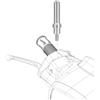 NASDGAKF Porta Cellulare Moto Per Vespa Per Sprint Primavera GTV GT GTS LXV LX LT ET4 Elettrica ET2 946 Bulloni Specchietto Retrovisore Moto Vite Staffa Navigazione Porta Cellulare GPS(Silver-Long-Right)