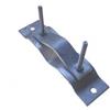 Generico ZANCA PARI MURO TIPO EMILIA 7CM X 25CM PER PALI DA 42MM A 100MM