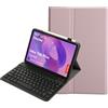 YKWXSC Custodia Tastiera per Lenovo Idea Tab Plus 12,1 Pollici Tablet TB365FC, QWERTY Staccabile con Collegamento Bluetooth Tastiera, Rosa