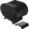 ZahoTse Per Sonos Era 300 supporto da parete Sonos Era 300, accessorio con gestione dei cavi integrata, accessorio per altoparlante intelligente domestico, rack (nero, JT01), 2 pezzi
