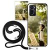 Sunrive Personalizzate Cover compatibile con Oppo A76 4G/A36/A96 4G personalizzabile con Foto Testi Frase Logo Disegni e Grafiche Personalizzata, assorbimento degli urti morbido TPU matte