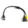 Vardsafe VS164 4PIN Connettore maschio a BNC femmina DC Power maschio cavo adattatore per telecamera posteriore monitor