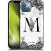 Head Case Designs Licenza Ufficiale Nature Magick Lettera M B&W Marmoreo Monogramma 1 Custodia Cover Dura per Parte Posteriore Compatibile con Apple iPhone 13