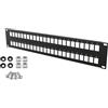 STALFLEX Patch Panel per Armadio di Rete - 48 Porte - Modulare - Patch Panel 2U 19 Pollici - Per moduli Keystone - Montaggio in Rack Server - Rack