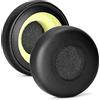 ZLiT Cuscinetti auricolari di ricambio per cuffie Jabra Evolve 20 20se 30 30II 40 65 65+, colore: nero con pelle morbida e spugna di memoria