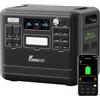 FOSSiBOT F2400 Centrale elettrica portatile, 2048Wh batteria LFP generatore solare, uscita fino a 2400W Power station, per backup domestico, interruzioni di corrente e campeggio