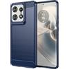 TingYR Cover per Motorola Edge 50 PRO, Ultra Sottile di Gomma, Ottima Cover Antiurto TPU Flessibile, Custodia Case per Motorola Edge 50 PRO Smartphone.(Blu)