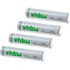 vhbw batterie AAA micro, 4 pzz. per vari dispositivi - batterie ricaricabili, 280 mAh, 1,5 V, Li-Ion