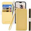 Butnyeoe Cover per Huawei P20 Case,Custodia Huawei P20 Libro,Trama Litchi PU Pelle Protettiva Portafoglio Flip/Folio Wallet Case Con Slot per Schede e Magnetica Supporto,Giallo