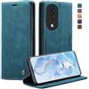 WenBaby CaseMe Cover per Honor 80, Magnetica Cover a Libro con Slot per Schede, Custodia in PU Pelle Portafoglio per Honor 80, Blu