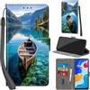 Haninsuze Cover per Xiaomi Redmi Note 11/Note 11S Custodia Cover Pelle Libro Portafoglio con Porta Carte Magnetica Protezione Antiurto Cuoio Flip Case Custodia Cover per Redmi Note 11, barca