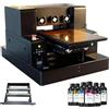 Sihao Stampante UV A3 UV Led Flatbed Stampante Multifunzione UV Printer Getto D'inchiostro Portatile USB 1440 x 1440 dpi 220V Con Rotazione per Bottiglie/Carta/Custodia del telefono/Plastica/PVC/Legno/UVDTF
