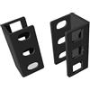 Techly Professional 103632 Coppia di Adattatori di profondità Guide per Rack 1U Nero